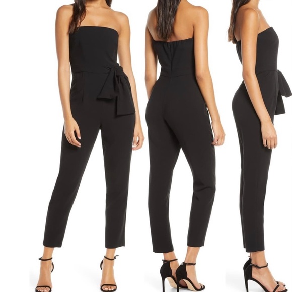 BLACK HALO Harbor Strapless Jumpsuit NWT Size 8! - Picture 3 of 16